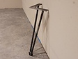 Salontafelpoot dubbele pin 36cm - rustiek - per stuk