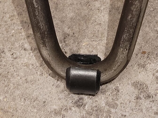 Tafelpoot 2pin 70cm - rustiek - per stuk