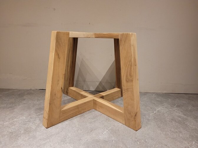 Piramide poot boomstamtafel - hardhout