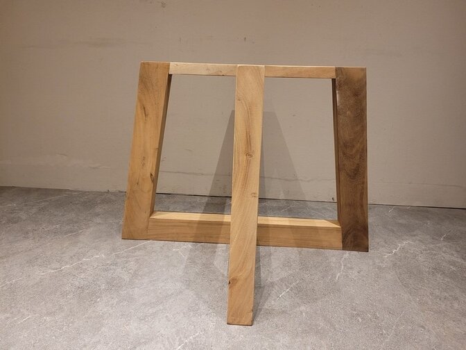 Piramide poot boomstamtafel - hardhout