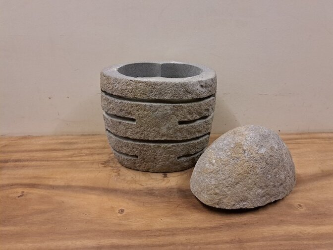 Natuurstenen lamp - 40cm hoog