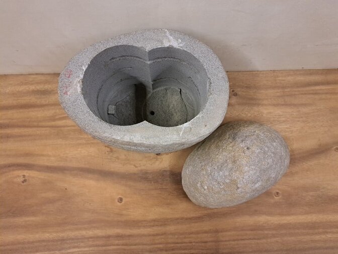 Natuurstenen lamp - 30cm hoog