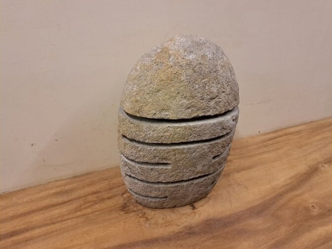 Natuurstenen lamp - 30cm hoog