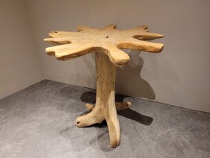 Rustieke Teak wortelhouten bartafel