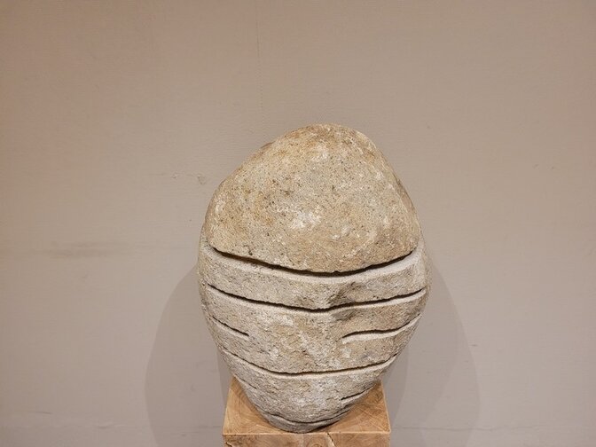 Natuurstenen lamp - 50cm hoog