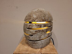 Natuurstenen lamp - 30cm hoog