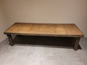 Salontafel met houtsnijwerk - 70x200x50cm
