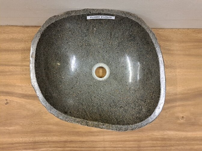 Waskom Natuursteen -41x35x15cm - FL23091
