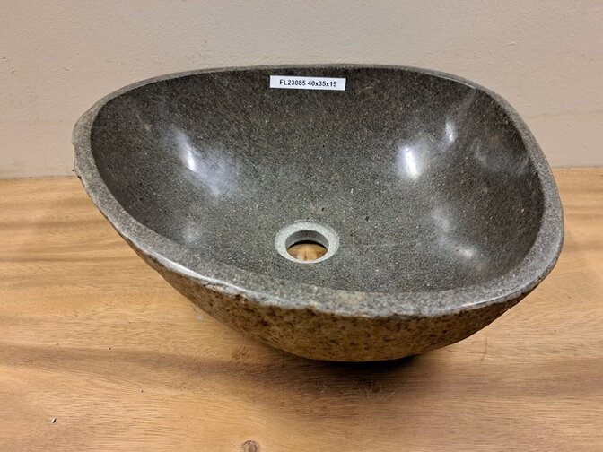Waskom Natuursteen -40x35x15cm - FL23085