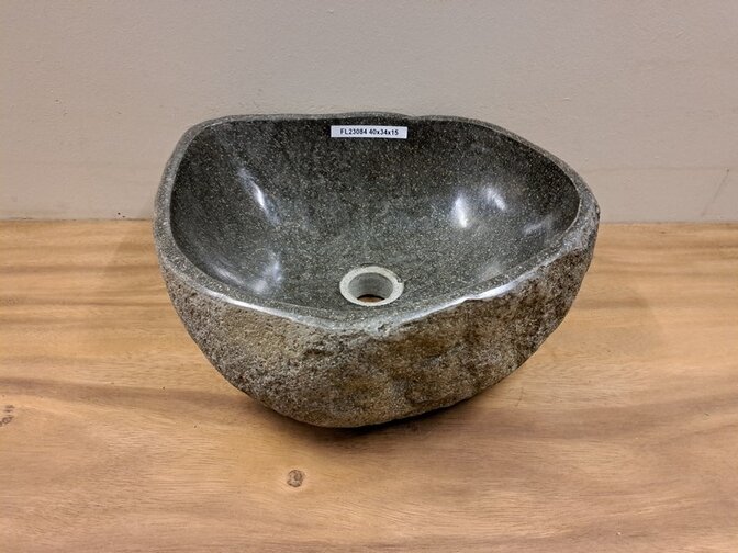 Waskom Natuursteen -40x34x15cm - FL23084