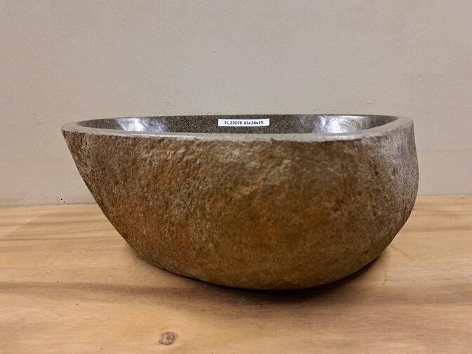 Waskom Natuursteen -43x34x15cm - FL23078