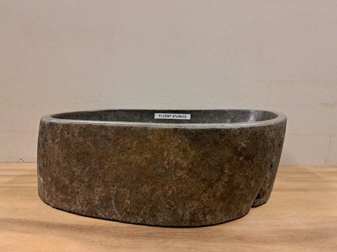 Waskom Natuursteen -47x28x15cm - FL23067