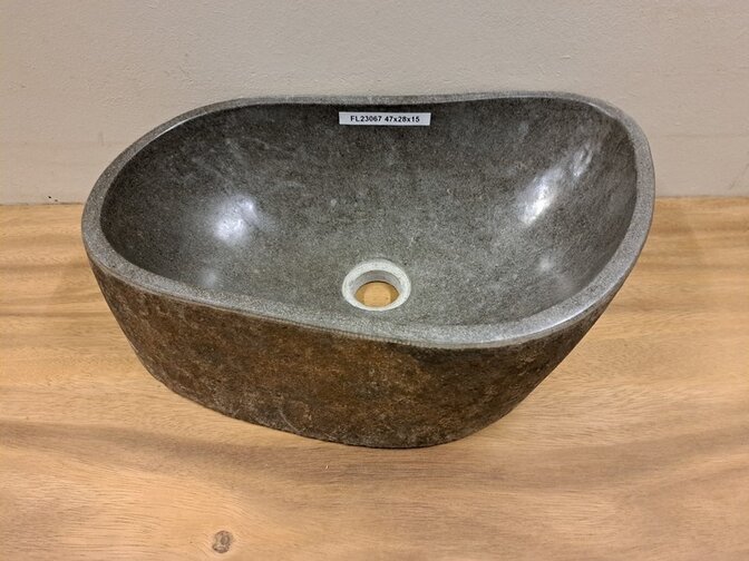 Waskom Natuursteen -47x28x15cm - FL23067