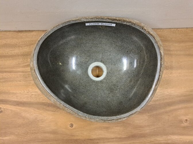 Waskom Natuursteen - 40x31x15cm - FL23046