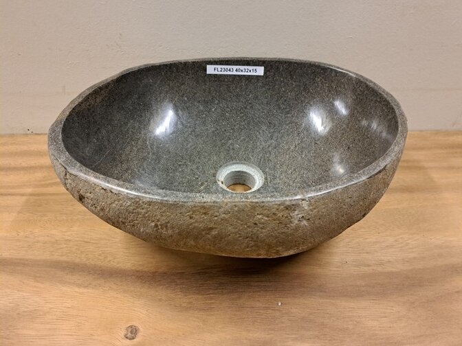Waskom Natuursteen - 40x32x15cm - FL23043