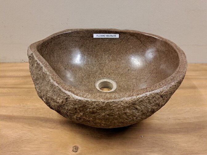 Waskom Natuursteen - 40x36x15cm - FL23042
