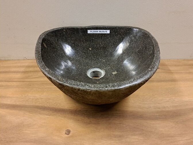 Waskom Natuursteen - 39x35x15cm - FL23036