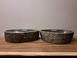2 waskommen uit 1 steen - 55x36x15cm - FL22989