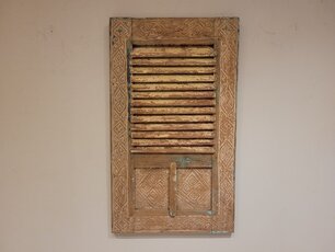 Louvre deur met houtsnijwerk - 50x85cm - SKA24137-14