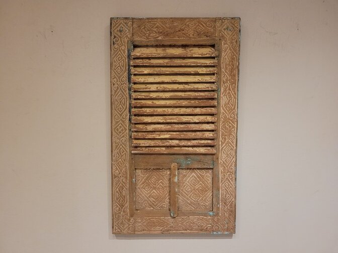 Louvre deur met houtsnijwerk - 50x85cm - SKA24137-14