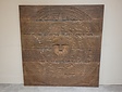 Muurdecoratie met houtsnijwerk 140x145cm - SKA24137-06