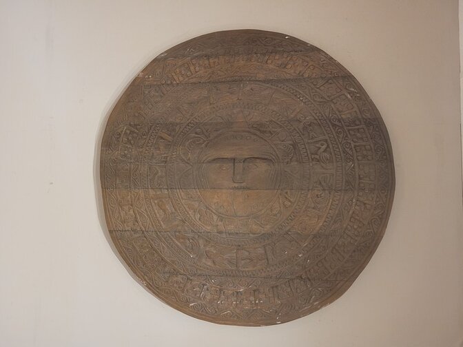 Decoratie wandpaneel rond 125cm  - SKA24137-05