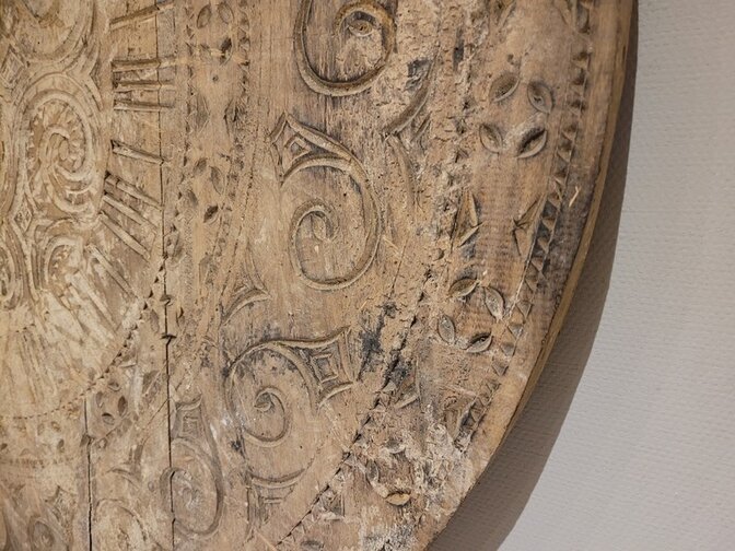 Decoratie wandpaneel rond 100cm  - OA24134-07