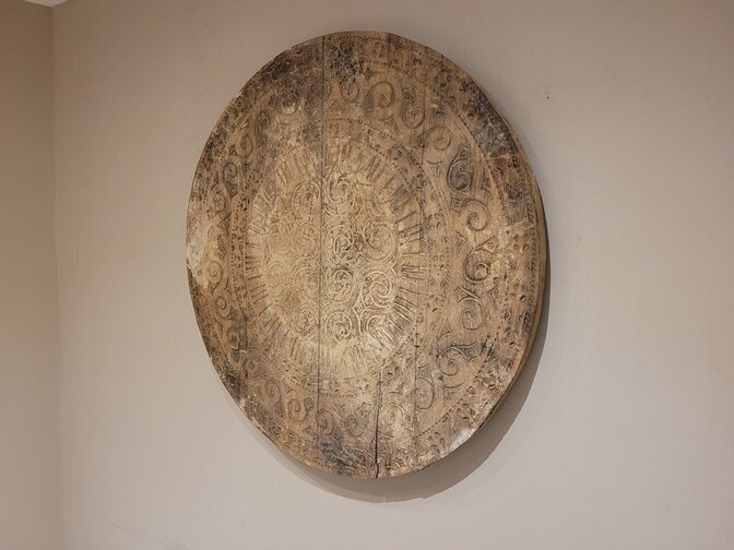 Decoratie wandpaneel rond 100cm  - OA24134-07