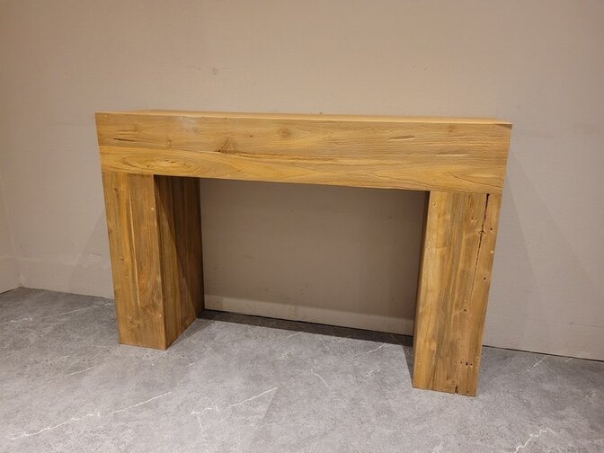 Gerecycled teak sidetable 120x32x80cm