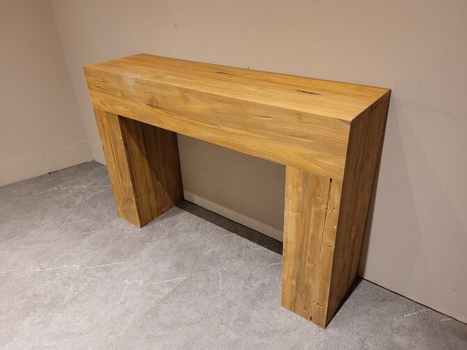 Gerecycled teak sidetable 120x32x80cm