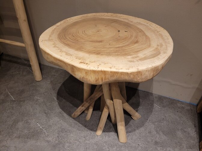Suar bijzettafel 60cm - Poot van takken