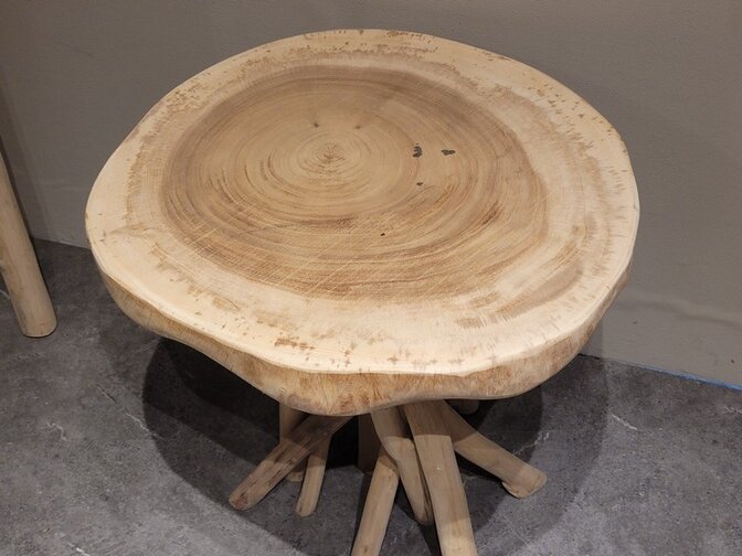 Suar bijzettafel 60cm - Poot van takken