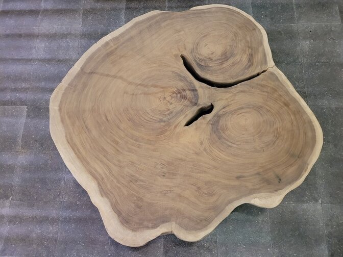Boomstam tafelblad rond 170/170cm CA10-1224