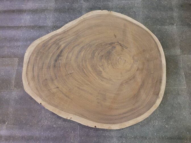Boomstam tafelblad rond 115/130cm CA119-1124