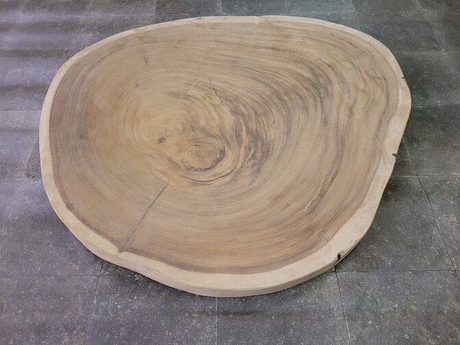 Boomstam tafelblad rond 120/130cm CA124-1124