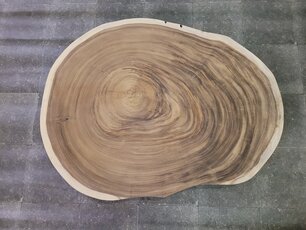 Boomstam tafelblad rond 110/140cm CA136-1124