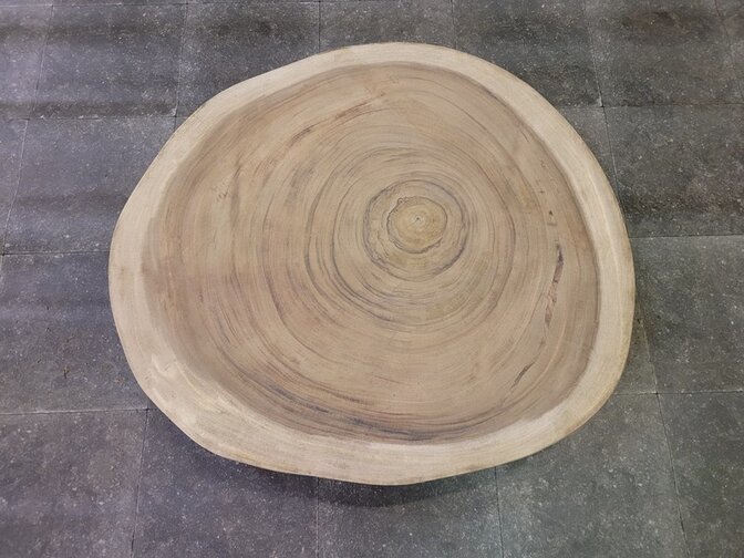 Boomstam tafelblad rond 90/90cm CA12-1124