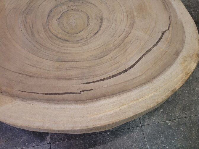 Boomstam tafelblad rond 85/90cm CA11-1124