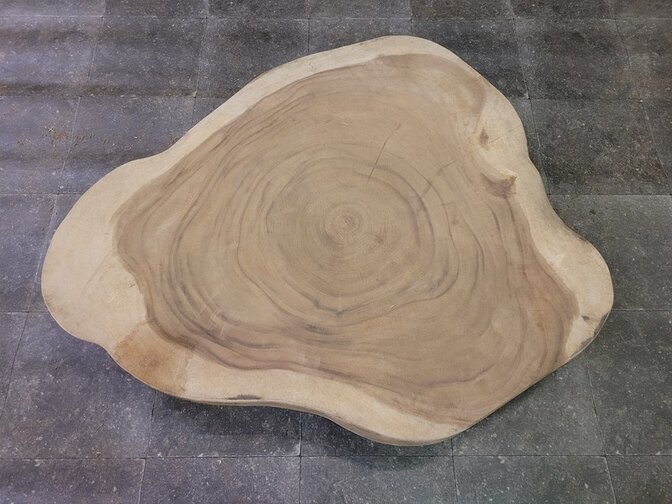 Boomstam tafelblad rond 100/120cm CA100-1124