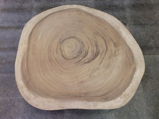 Boomstam tafelblad rond 90/100cm CA28-1124