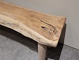 Teakhout bankje +/- 150x30x45cm