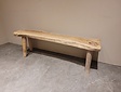 Teakhout bankje +/- 140x30x45cm