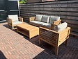 5 persoons teak loungeset Palermo met kussens