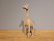 Staande Giraf van hout - 35cm