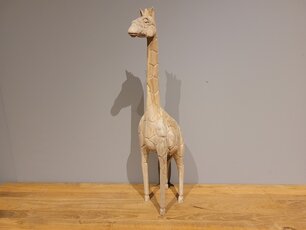 Staande Giraf van hout - 55cm