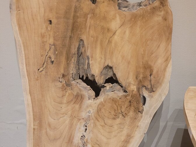 Teak wortelhout tafelbladen - middel - 60/80cm