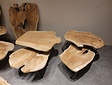 Teak wortelhout tafelbladen - klein