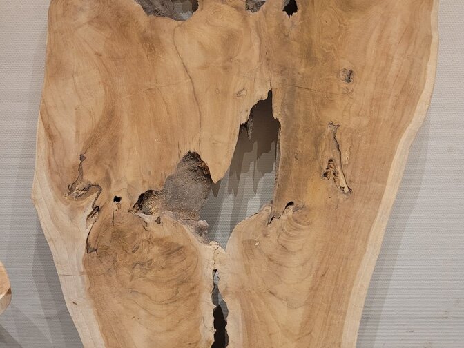 Teak wortelhout tafelbladen - groot - 80/100cm