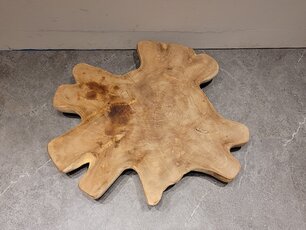 Teak Salontafelblad 80x80x6cm - SR2513-07