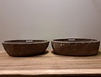 2 waskommen uit 1 steen -  57x34x16cm - FL23103